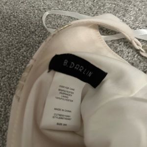 White and gold B.Darlin dress